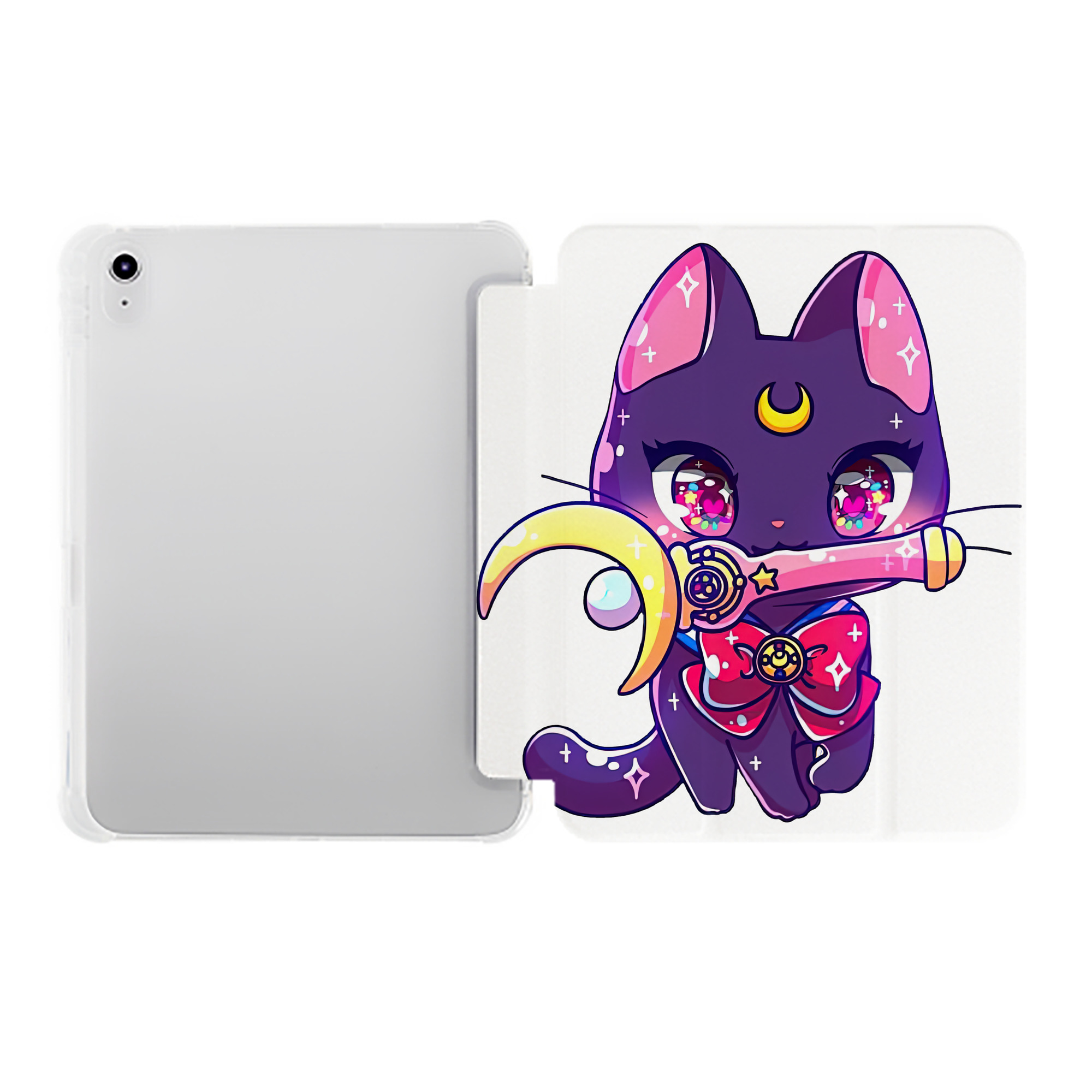 （画像用） 美少女戦士セーラームーン Sailor Moon IPad ケース ペン収納付き 三つ折りスタンド PUレザー×シリコン 対応機種9.5/10.5/10.9インチ